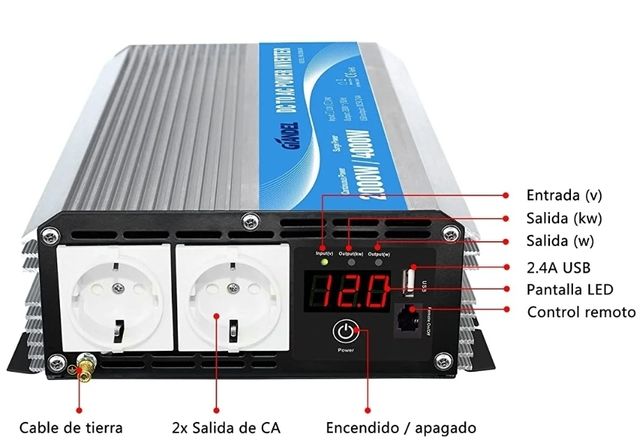 Inversor Corriente 2000W/4000W