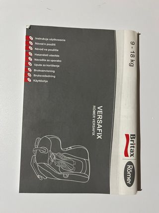 Silla coche Römer Versafix 9-18 kg