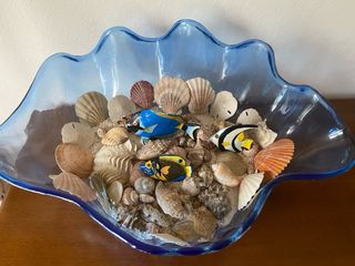 Conchiglia blu | Decorazione mare, Vintage