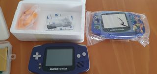 Game Boy Advance Azul más extras