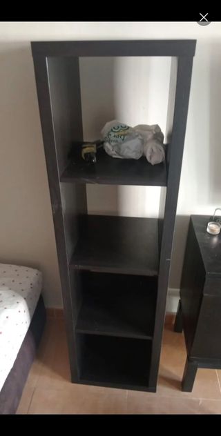 Estantería negra - Librería de madera