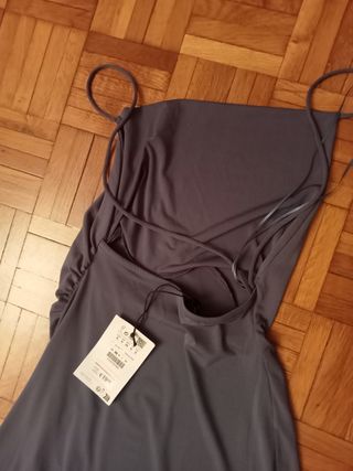 Vestido fiesta largo asimétrico