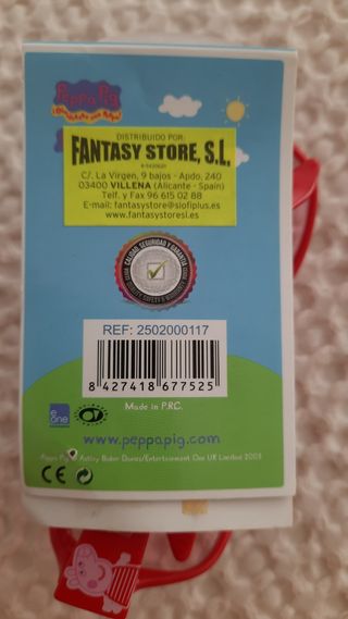 Gafas sol Peppa Pig rojas-blancas