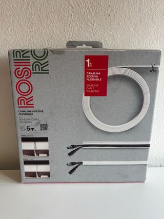 Canaleta Adesiva Flexível 5m - Branca