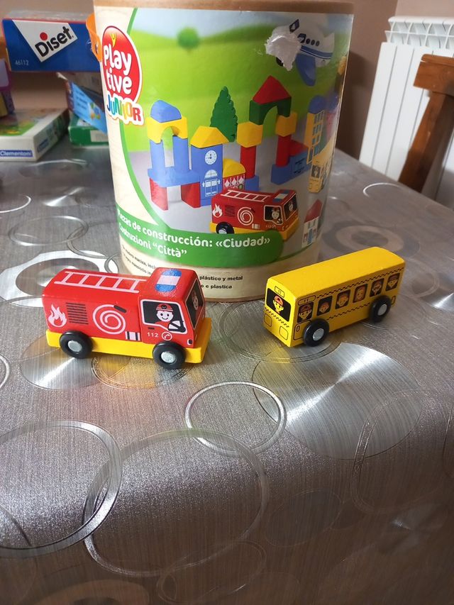 Bloques construcción madera 50 piezas