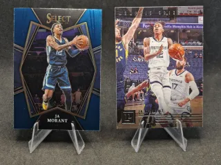 2 Cards Ja Morant - Memphis Grizzlies 