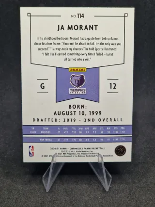 2 Cards Ja Morant - Memphis Grizzlies 