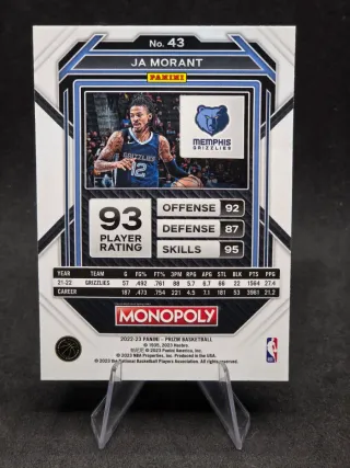3 Cards Ja Morant - Memphis Grizzlies