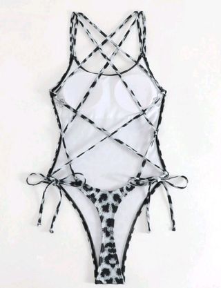Bañador body leopardo tipo tanga
