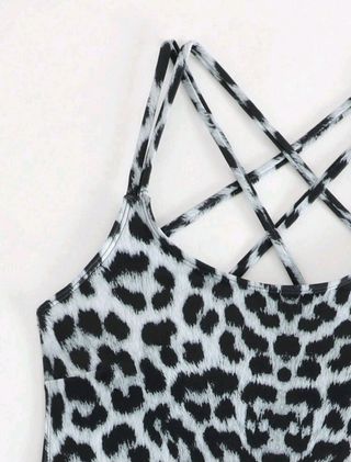 Bañador body leopardo tipo tanga