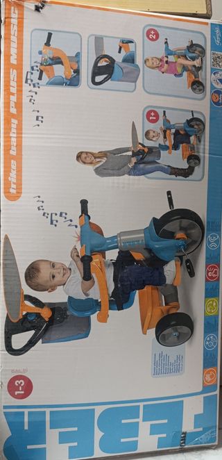 Triciclo FEBER Baby Plus Music 1-3 años SIN ESTREN