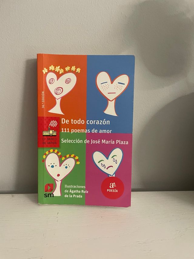 Libro lectura De todo corazón: 111 poemas de amor