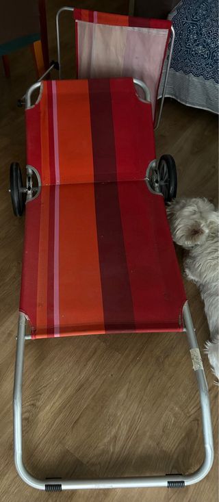 Tumbona carro plegable con ruedas