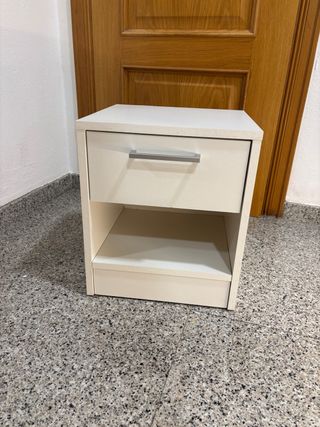 Mesita noche blanca - Madera