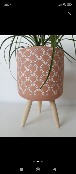 Maceta Terracota con Soporte