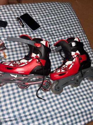 Patines línea niño, rojos