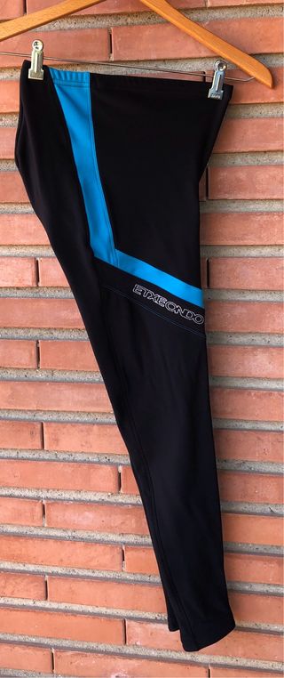 Mallas ciclismo negra y azul Etxeondo.Nuevo