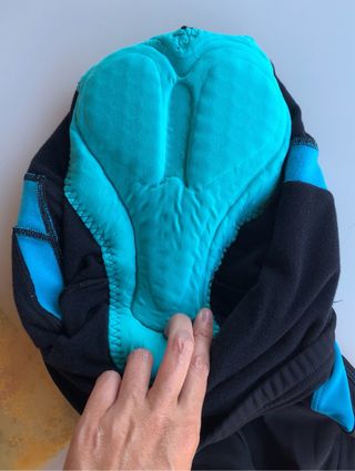 Mallas ciclismo negra y azul Etxeondo.Nuevo