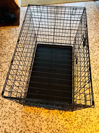 Jaula para perro pequeña - Negra