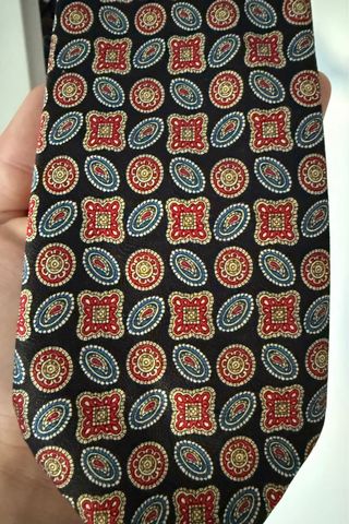 Corbata seda italiana vintage