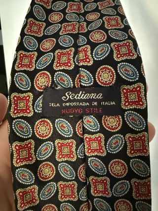 Corbata seda italiana vintage