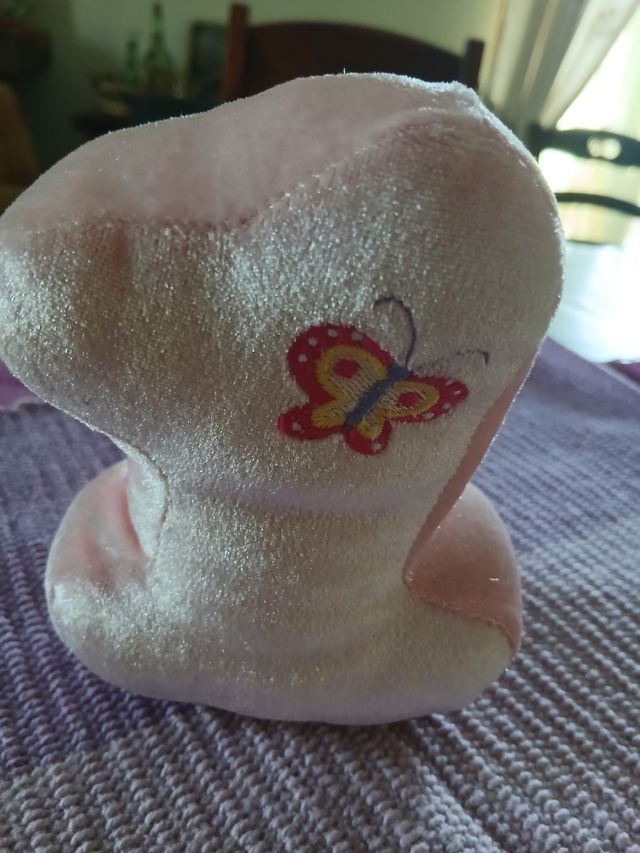 Peluche numero 1 rosa