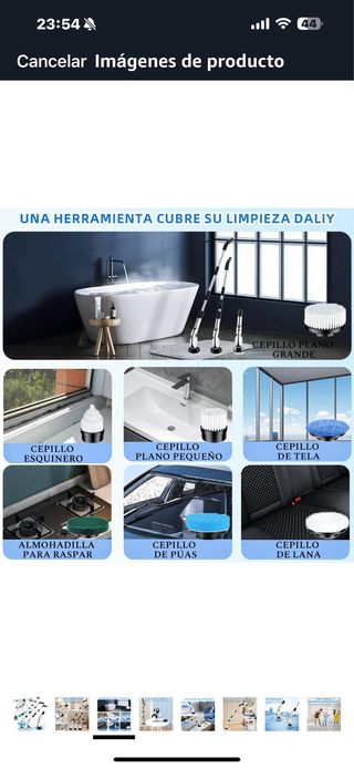 Cepillo Limpieza Eléctrico 360º solo usado una vez