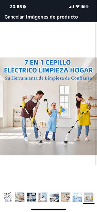 Cepillo Limpieza Eléctrico 360º solo usado una vez