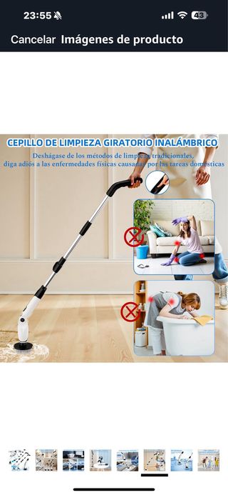 Cepillo Limpieza Eléctrico 360º solo usado una vez