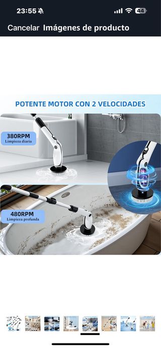 Cepillo Limpieza Eléctrico 360º solo usado una vez