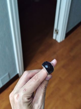 Anillo plata morado