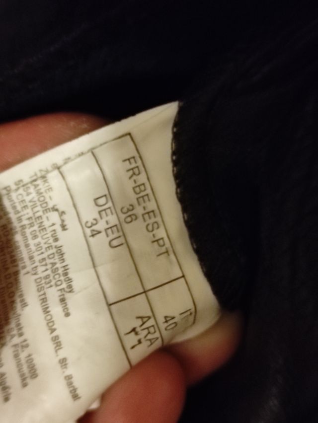 Falda polipiel talla 36