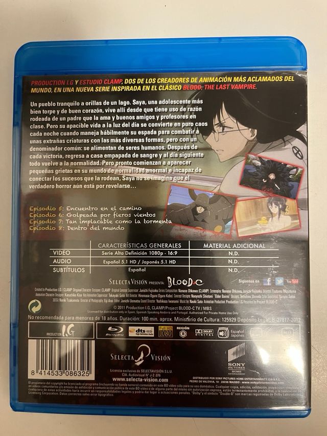 Blood-C Vol 2 Blu-ray+DVD