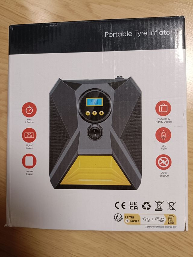 Inflador neumáticos coche