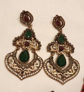 Joyas vintage: Pendientes y broche