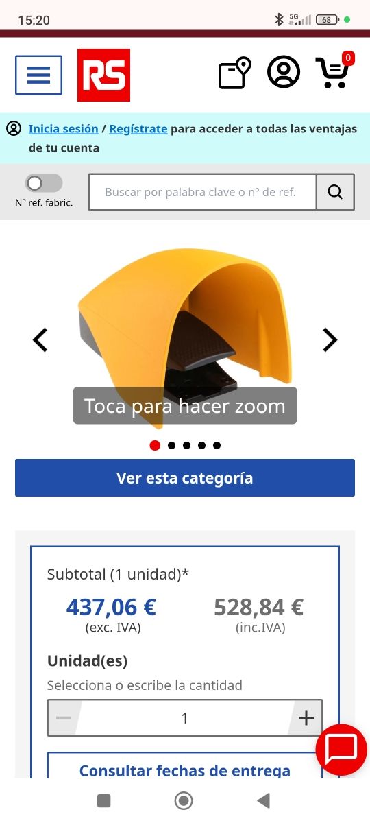 Interruptor de pedal