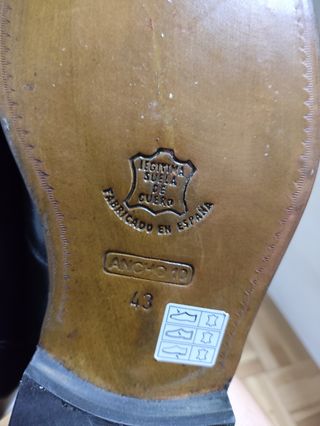 Zapatos Piel Hombre Negros