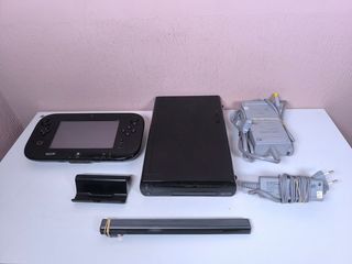 Wii U negra - consola completa.