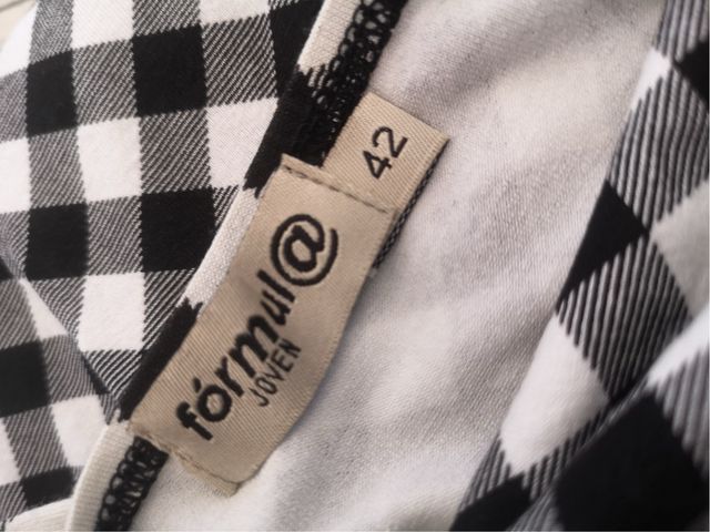 Vestido vichy rojo-negro