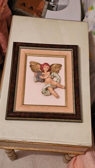 Cuadro ángel cerámico 