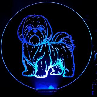 Lampada su SPECCHIO con base LED multicolor 