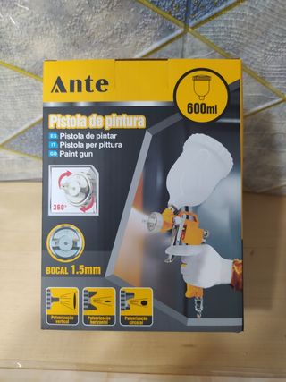 Pistola Pintura Ante 600ml - 1.5mm