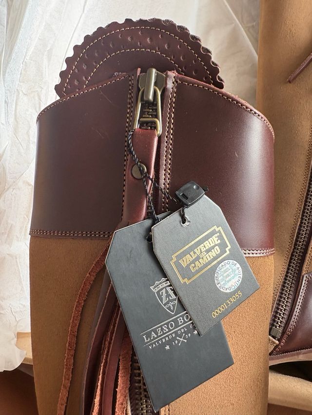 Botas Lazzo Beige y Marrón - Talla 36