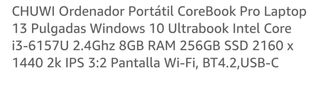 Portátil Chuwi Corebook Pro Gris