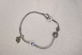 Pulsera Pandora plata - serpiente
