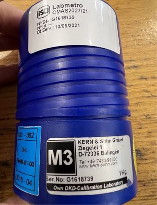 Peso Calibração 1kg - Kern Sohn