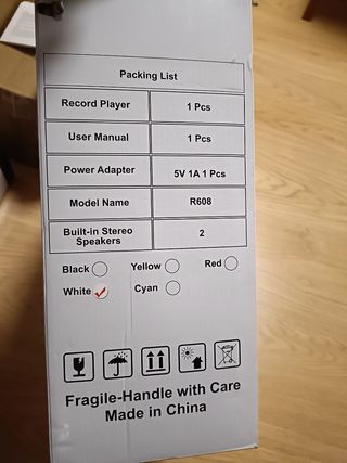 Tocadiscos After - Altavoz integrado