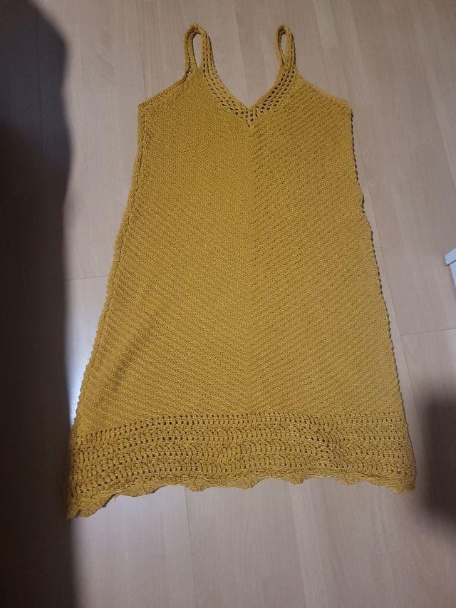 Vestido veraniego mostaza talla M