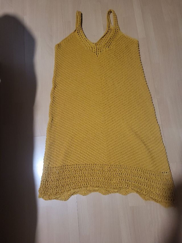 Vestido veraniego mostaza talla M