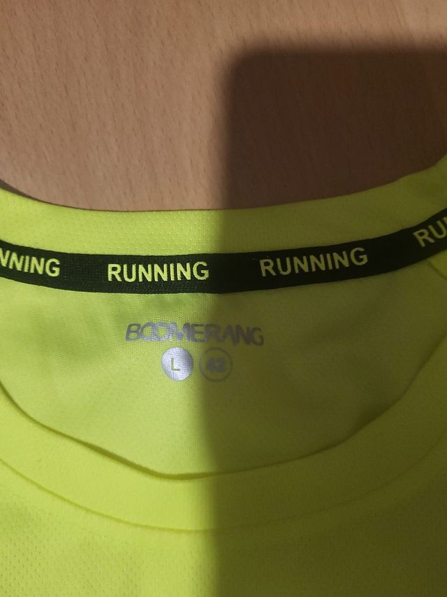 Camiseta running talla 42 - Verde neón